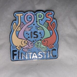 Vibrant Tops Fish Enamel Pin - 'Fintastic' Design